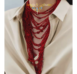 Multi-Layer Necklace - Red