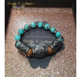 Turquoise & Vegvisir bracelet