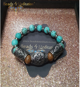 Turquoise & Vegvisir bracelet