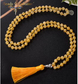 Guru Citrine Vedic Prayer bead