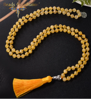 Guru Citrine Vedic Prayer bead