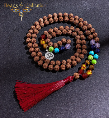 Rudraksha - 7 chakras Prayer bead