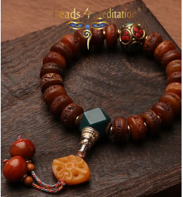 Yak Bone wrist Prayer bead