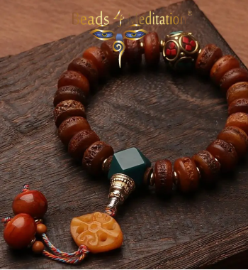 Yak Bone wrist Prayer bead